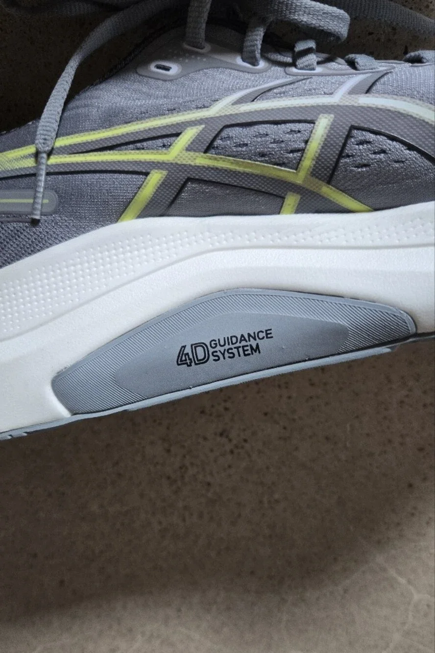 ASICS Men's Gel-Kayano 32 Gray Running Shoes with Neon Yellow Accents-Brand New